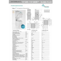 Ackermann Haubenspülmaschine H540 Klima Plus