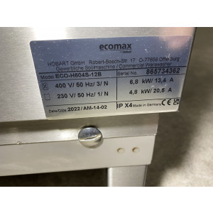 Ecomax Haubenspülmaschine ECO-H604S-12B