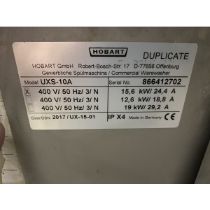 Hobart Universalspülmaschine UXS-10A Bj. 2017