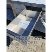 Arbeitstisch 4000x700x900mm Spülbecken links Aufkantung 50mm