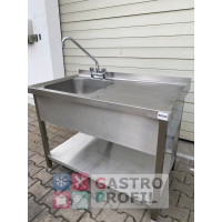 Spültisch 120x70x90cm mit Ablageboden