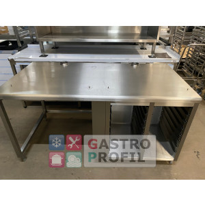 Arbeitstisch 175x88x92cm mit Zapfen f&uuml;r Rational...