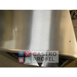 Arbeitstisch 175x88x92cm mit Zapfen für Rational SCC und 16 Einschüben GN 1/1