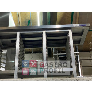 Ascobloc Arbeitstisch 145x60x85cm mit 33 Einschüben GN 1/1
