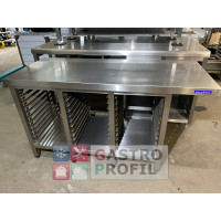 Ascobloc Arbeitstisch 145x60x85cm mit 33 Einschüben GN 1/1