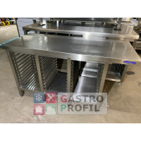 Ascobloc Arbeitstisch 145x60x85cm mit 33 Einschüben GN 1/1