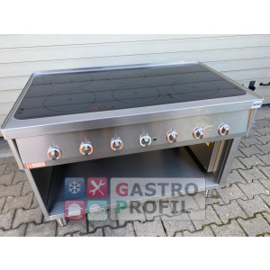 Locher Induktionsherd, 6 Kochstellen á 5kW