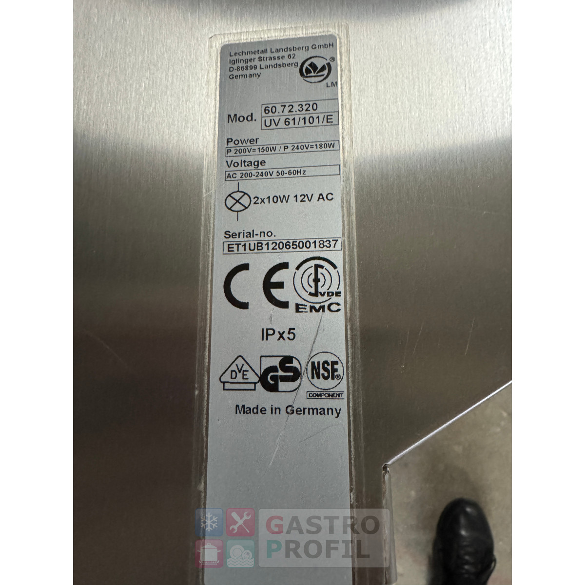 Rational UltraVent Haube UV 61/101/E BJ2012