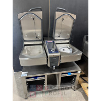 Rational iVario Pro 2-XS 2 x 17 Liter BJ 2025 inkl. Grundausstattung Zubehör & Untergestell mit Füßen