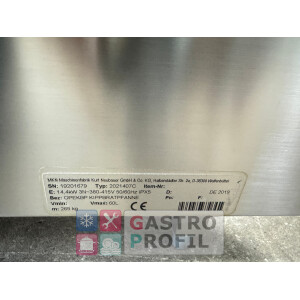 MKN Optima 850 Elektro Kippbratpfanne 3/1 GN Handkippung, doppelw. Klappdeckel BJ 2019