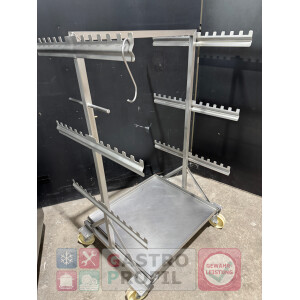 Wurstabhängewagen Edelstahl/3 Etagen/Edelstahlblech