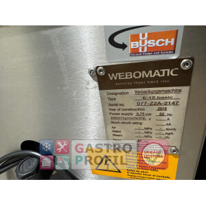 Webomatic Vakuumgerät E-15 Basic BJ 2019