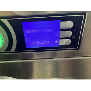 Hobart Doppelkorb-Haubenspülmaschine AUPT-10A Bj. 2019 + Zu - und Ablauftisch + Galgenbrause