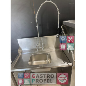 Hobart Geschirrspülmaschine AMXXL-10B Bj. 2025 Mit Zu- und Ablauftisch + Becken + Galgenbrause