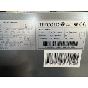 TEFCOLD Schockfroster Typ BLCA10X1 Neu