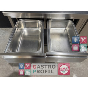 Arbeitstisch Edelstahl 2220 x 600 x 850 mm