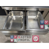 Arbeitstisch Edelstahl 2220 x 600 x 850 mm