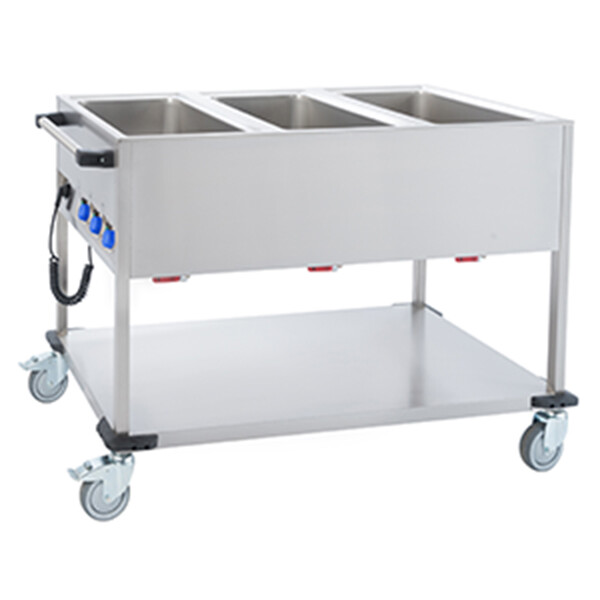 Mobiltherm BW3K Bain-Marie-Wagen, Griff stirnseitig